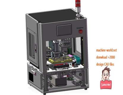 Sanayi 3d model yarı otomatik etiketleme makine 3d print model - Mito3D