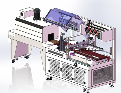 industriale 3d modello ridursi film confezione macchina shrink wrap packaging machine 3d print model - Mito3D