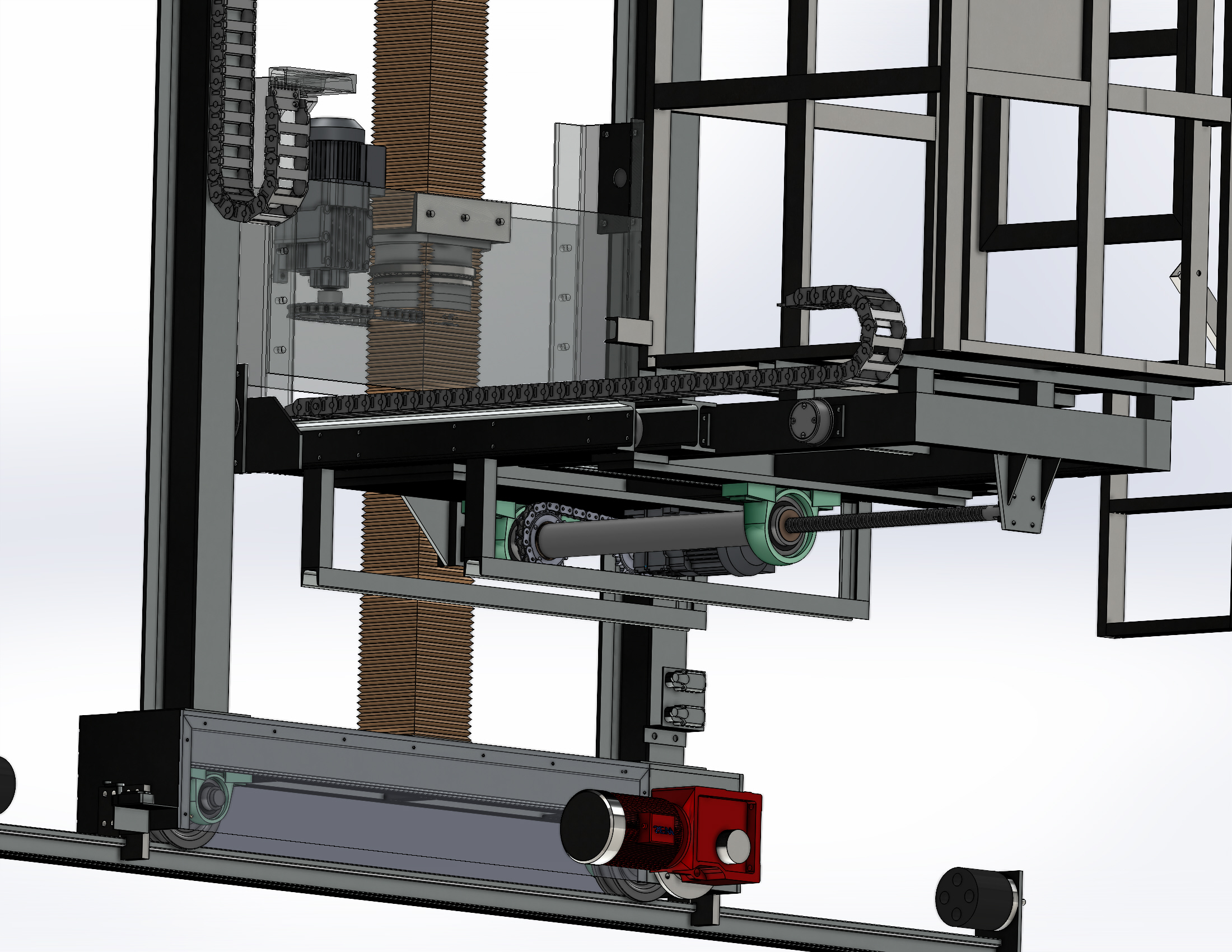 industrial 3d modelo maneira elevação carrinho 3D print model - Mito3D