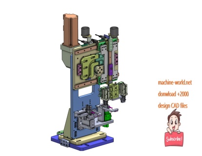industrial 3d modelo estação rápido rotação plantio mecanismo 3d print model - Mito3D