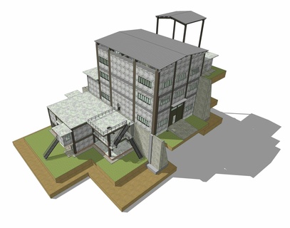 industrial edificio 23zz19 3d print model - Mito3D