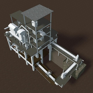 industriell Gebäude 23zz26 3d print model - Mito3D