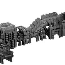 industrial factory terrain conveyor belt processing facility necromunda star wars legion warhammer 40k protein reclamation grinder smelter resin lychee pre-supported 3d print model - Mito3D