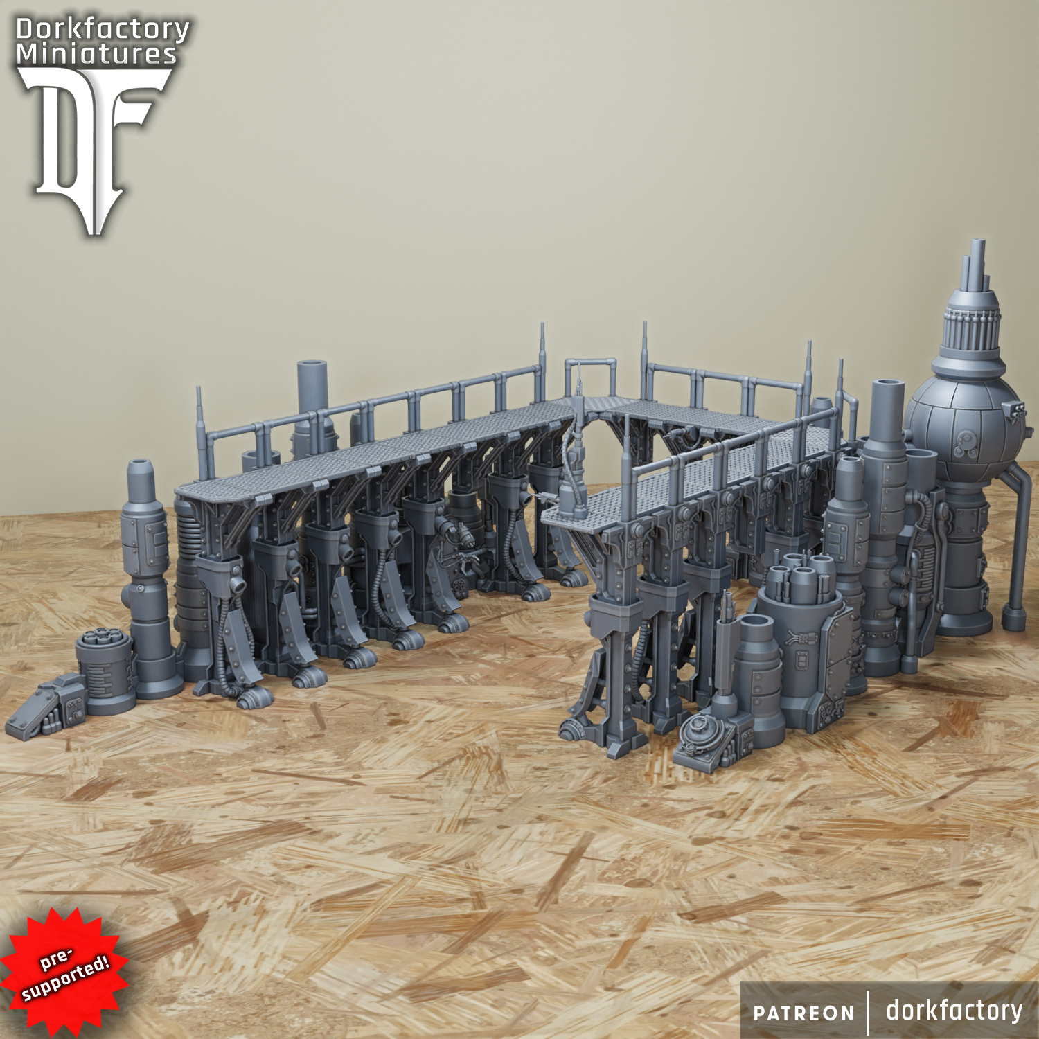 industriel terrain 3D print model - Mito3D