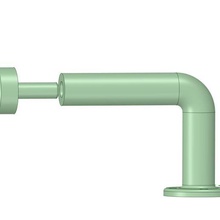 industrial baño papel rodar soporte industrail 3d print model - Mito3D