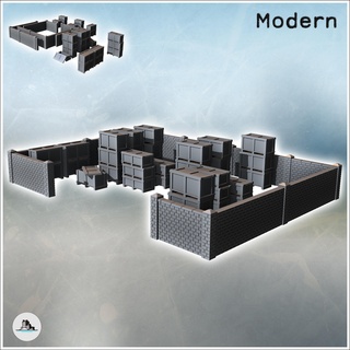 industrial warehouse brick walls storage crates 3 - modern ww2 ww1 world war diaroma wargaming rpg mini hobby Game building architecture tabletop miniatures scenery wargame game terrain accessories normandy west two contempory flames yankee walking crisis bolt 3d print model - Mito3D