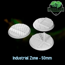 industriale zona 50mm impostato gioco modularwargaming basi martello guerra warhammer40kbases ageofsigmarbases Dungeons and Dragons dnd fantasia esploratore warhammer40000 aos warhammer wargamescenery 3d print model - Mito3D