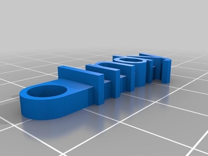 Indy anahtarlık özelleştirilmiş organizasyon 3d print model - Mito3D