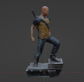 berüchtigt 2 Statue cole macgrath 3d print model - Mito3D