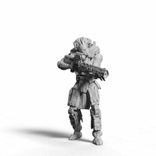 infantry devasa nişancı takım minyatürler savaş oyunları sci fi Tayfa piyade robotlar askerler ağır silahlar 3d print model - Mito3D