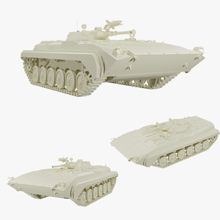 infantería luchando vehículo bmp 1 militar Ejército tanque btr montaje mbt ruso pasatiempo guerra blindado juguete 3d print model - Mito3D