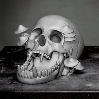 infectado seta vampiro cráneo juego torre dnd rpg 3d print model - Mito3D