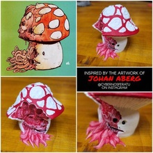 infetado cogumelo cogumelos arte 3d print model - Mito3D