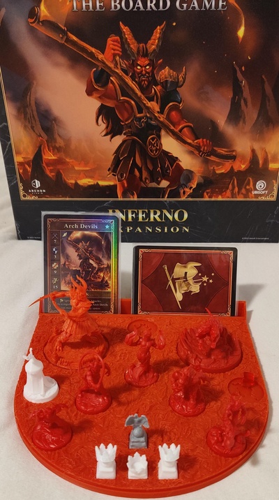 inferno esercito vassoio eroi 3 tavola gioco heroes3 of magia homm3 torre 3d print model - Mito3D