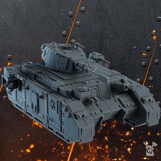 inferno hauhammer sci fi tanque veículo jogos guerra arma pesado tampo mesa 28mm alternativo procuração escuro Dakkadakka martelo llenhammer 3d print model - Mito3D