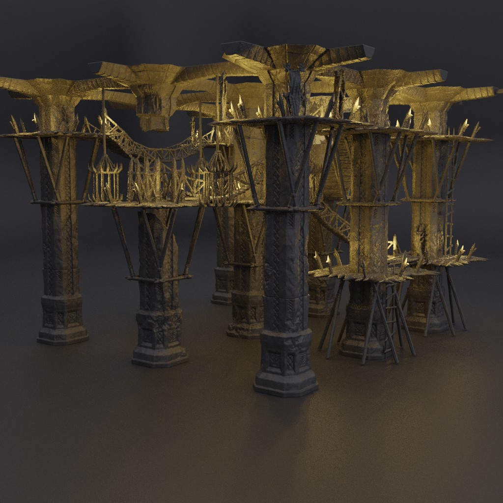 infestada enano pilares 28 mm mesa terreno rpg dnd medieval soporte libre duende Roca playa estructura interpretable interior modular 28mm 25mm 15mm juego guerra 3D print model - Mito3D