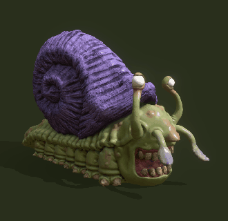 infested snail vidovicarts Game vidovicarts monster infested wargaming tabletop  3d print model - Mito3D