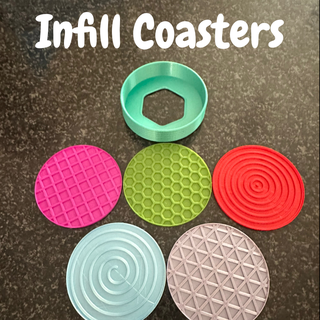 infill coasters coastersets handmadecoasters drinkcoasters customcoasters coastersforsale diycoasters winecoasters 3d print model - Mito3D