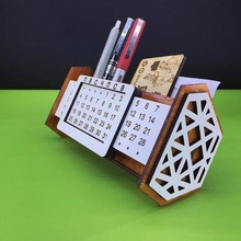 infinite calendar laser cutting cdr dxf file gadget wood gift office acrylic 3d print model - Mito3D