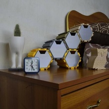 infinite drawer - hexagonal decoration bedroom house room multicolored 3d print model - Mito3D