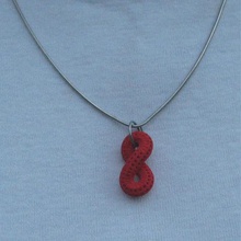 infinite loop hidden heart braceletpendant jewelry 3d print model - Mito3D