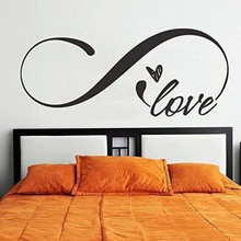 unendliche Liebe 2d home Bett Wand Schlafzimmer unendlich ist 3d print model - Mito3D