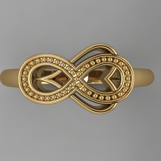 sonsuz Aşk yüzük takı acessorios moda 3d matris mücevher altın tasarımcı golddesigner jewellerydesigner gergedan basit çiçek kolye füzyon bilezik trend kulak yeni model 3D print model - Mito3D