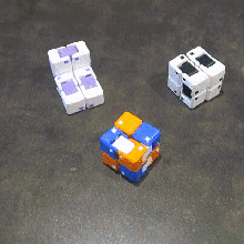 infinite magical cube customizable gadget foldable entertainment toy math art flexible 3d print model - Mito3D
