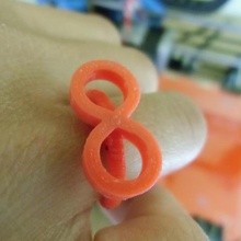 infinite ring jewelry anillo infinity infinito love 3d print model - Mito3D