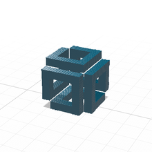 infinito quadrado arte 3d print model - Mito3D
