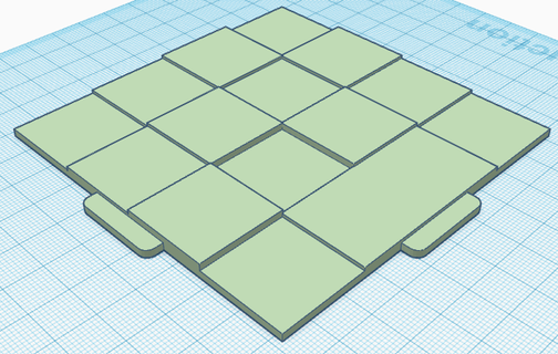 infinitamente variável jogos borda bandeja tampo mesa estatueta modular miniatura 3d print model - Mito3D
