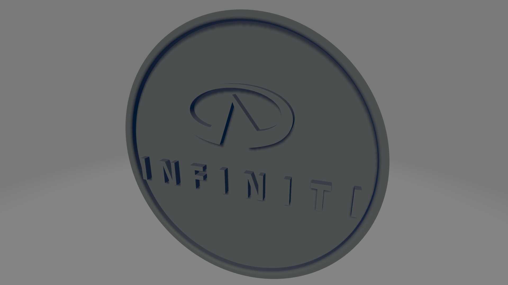 infiniti Untersetzer Briefe 3D print model - Mito3D