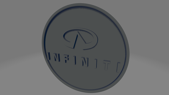 Infiniti bardak altlığı harfler 3d print model - Mito3D