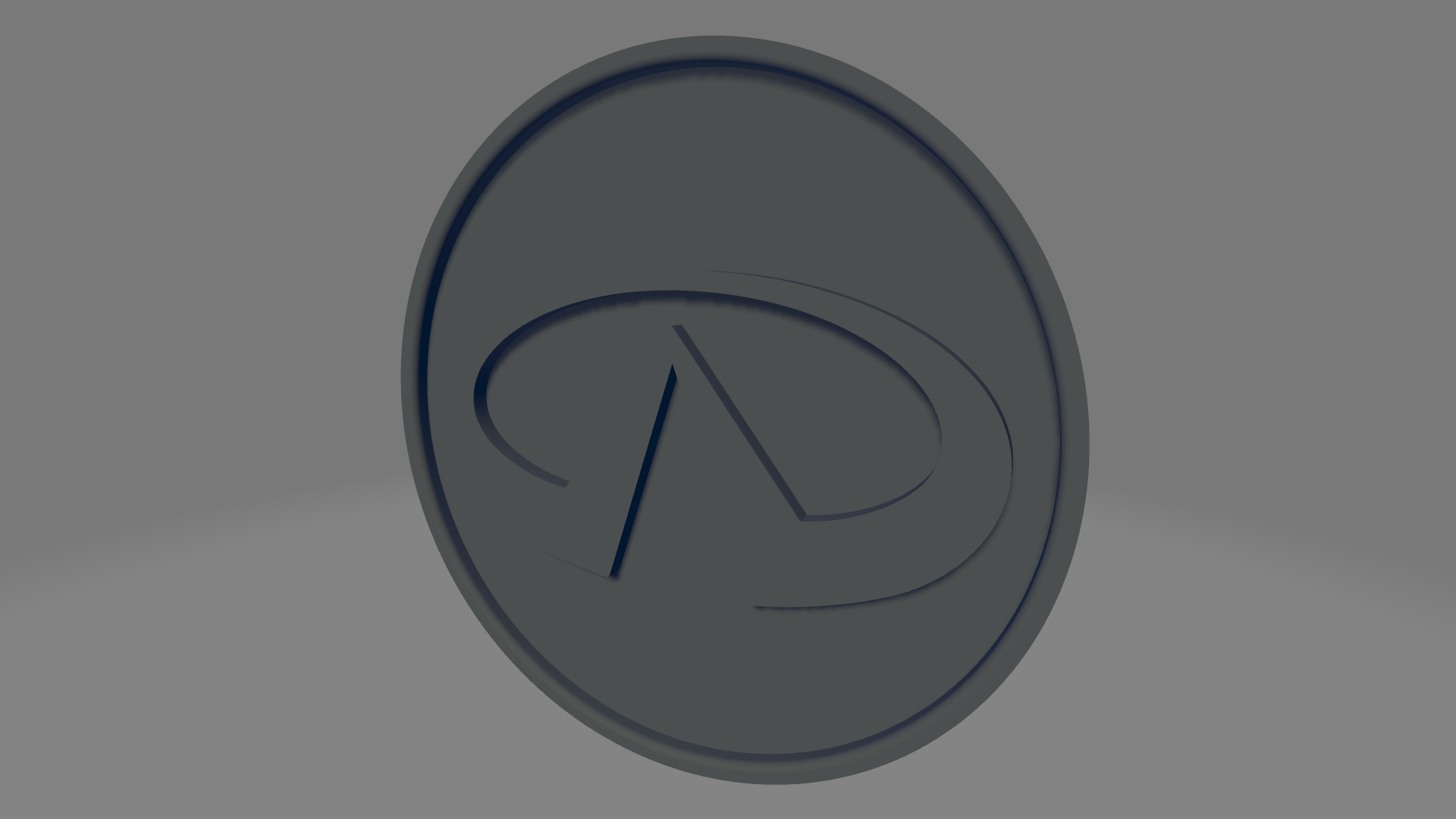 infiniti coaster wihout letters 3D print model - Mito3D