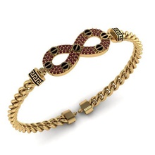 infinity bracelet gold jewelry silver diamond jewellery jewel 3d print model - Mito3D