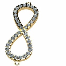 infinito braccialetto squillare or gioielleria brillante sigillo modello tendenza 3d print model - Mito3D
