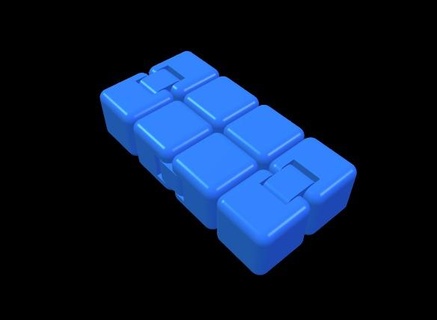 infini cube gadget cool jouet stress agiter 3d print model - Mito3D