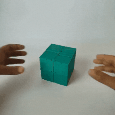 infini cube organisateur boîte fléchir compartiment petit bureau accueil maison to go puzzle facile amusement outil cadeau puzzles 3d print model - Mito3D