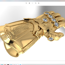 infinity gauntlet jewelry 3d print model - Mito3D