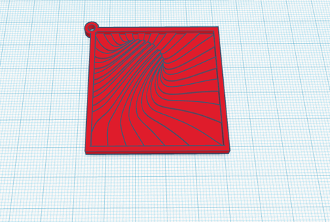 infinity key tag 3d print model - Mito3D