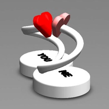 unendlich Liebe Mode Honig Liebhaber valentines 14 feb Geschenk 3d print model - Mito3D