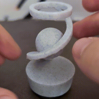 infinito lunar cinético agitarse juguete magia giratorio espejismo óptico flotante escultura escritorio alivio estrés arte artilugio decoración atención esfera relajación hipnótico frio oficina consciente 3d print model - Mito3D