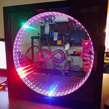 infinity mirror clock home 3d print model - Mito3D