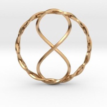 l'infini pendentif bijoux retombants infinie 3d print model - Mito3D