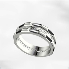 infinidade anel moda elefante rabo penas resina modelo joalheria presentes 3d print model - Mito3D