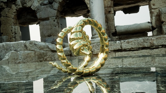 inflable serpiente pulsera anillo joyasxcultos joyeriascultas arete joyas animal 3d print model - Mito3D
