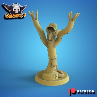 gonfiabile tubo goblin cheerleader gioco calaverd3d botlin bloodbowl fantasia calcio 3d print model - Mito3D