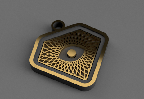 influenceur badge cultes logo bijou porte clés compétent niveau 3d print model - Mito3D