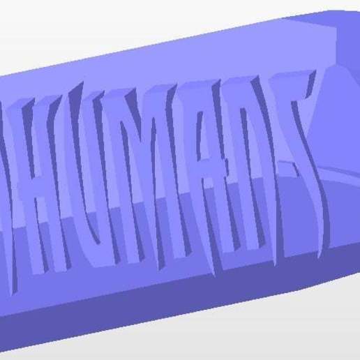 inhumans logo terrigen crystal keychain game props xtal marvel universe 3D print model - Mito3D