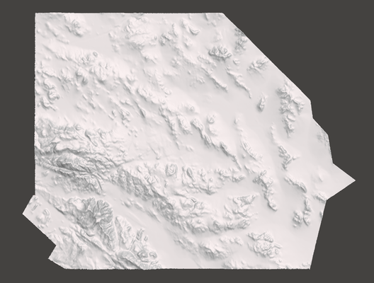 inland empire california terrain architecture ie southern ca 3d print model - Mito3D